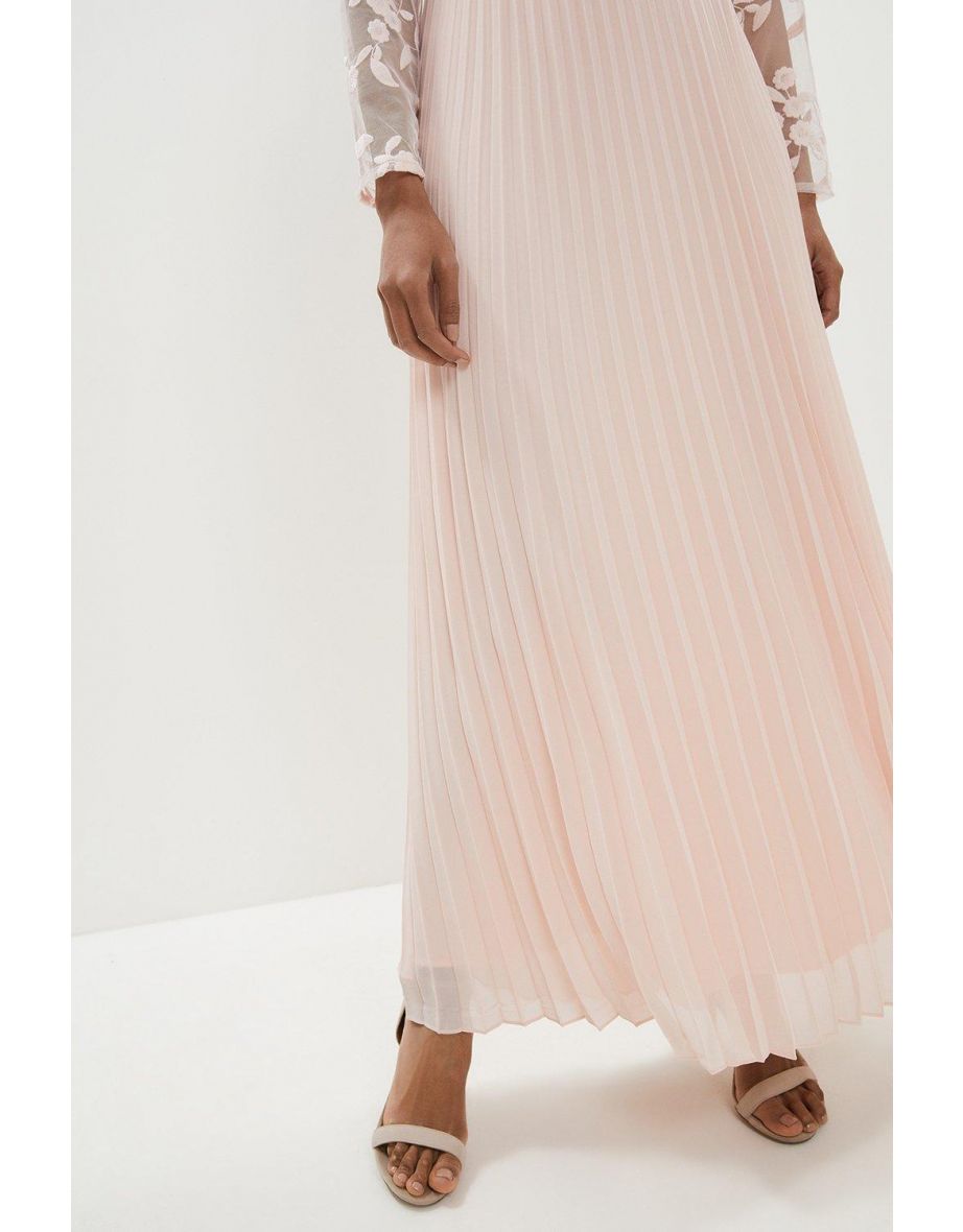 Pleated Maxi Skirt - 2