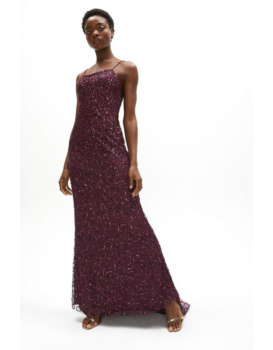 Sustainable All Over Sequin Maxi Dress