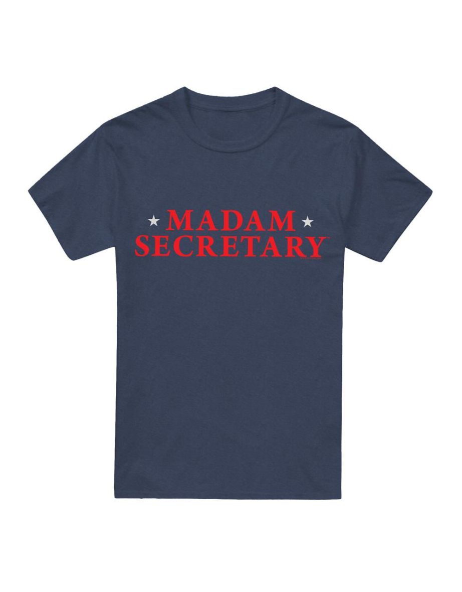 Madam Secretary Unisex Adult Logo T-Shirt - Navy