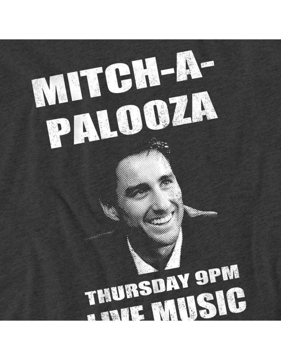 Old School Unisex Adult Mitchapalooza T-Shirt - Charcoal - 3