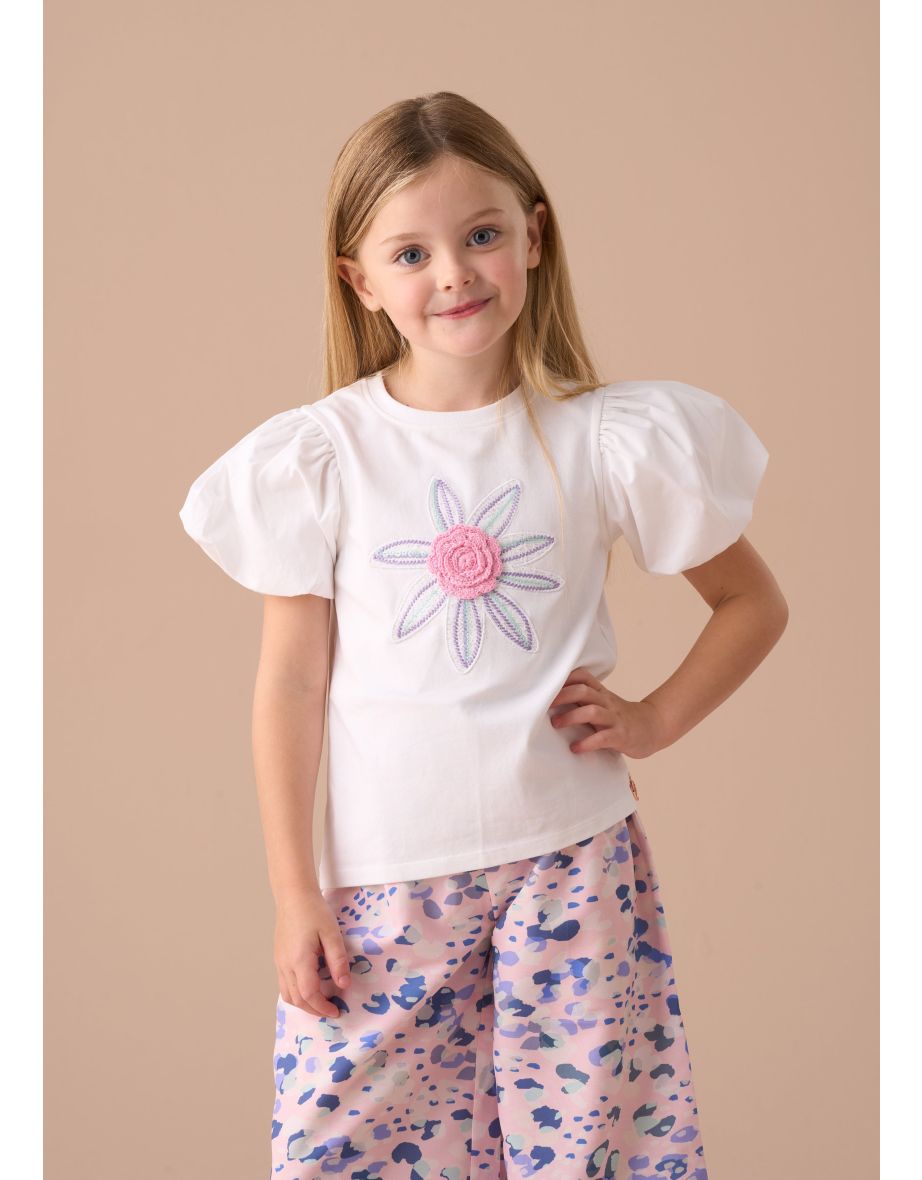 Tilly White Puff Sleeve Top