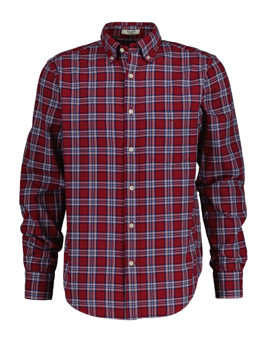 gant red check shirt