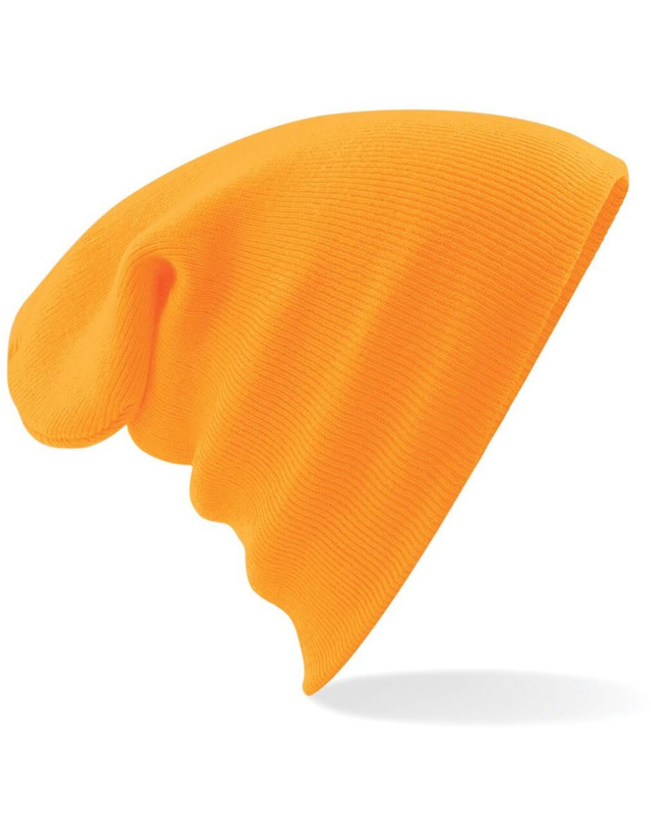 Beechfield Soft Feel Knitted Winter Hat - Fluorescent Orange - 1