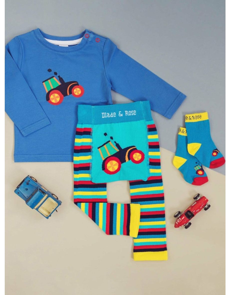 Farmyard Tractor Socks - 1