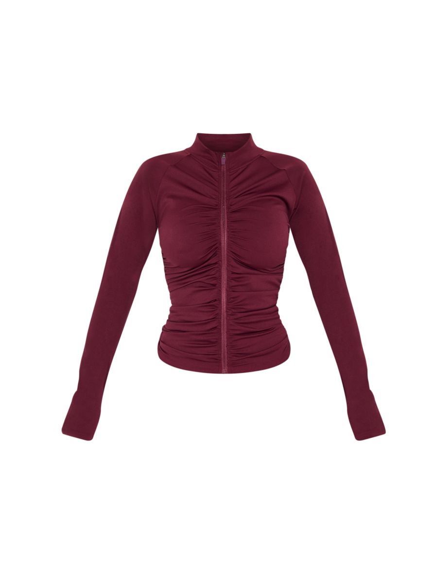 Shape Wine Active Ruched Zip Sports Jacket - 4