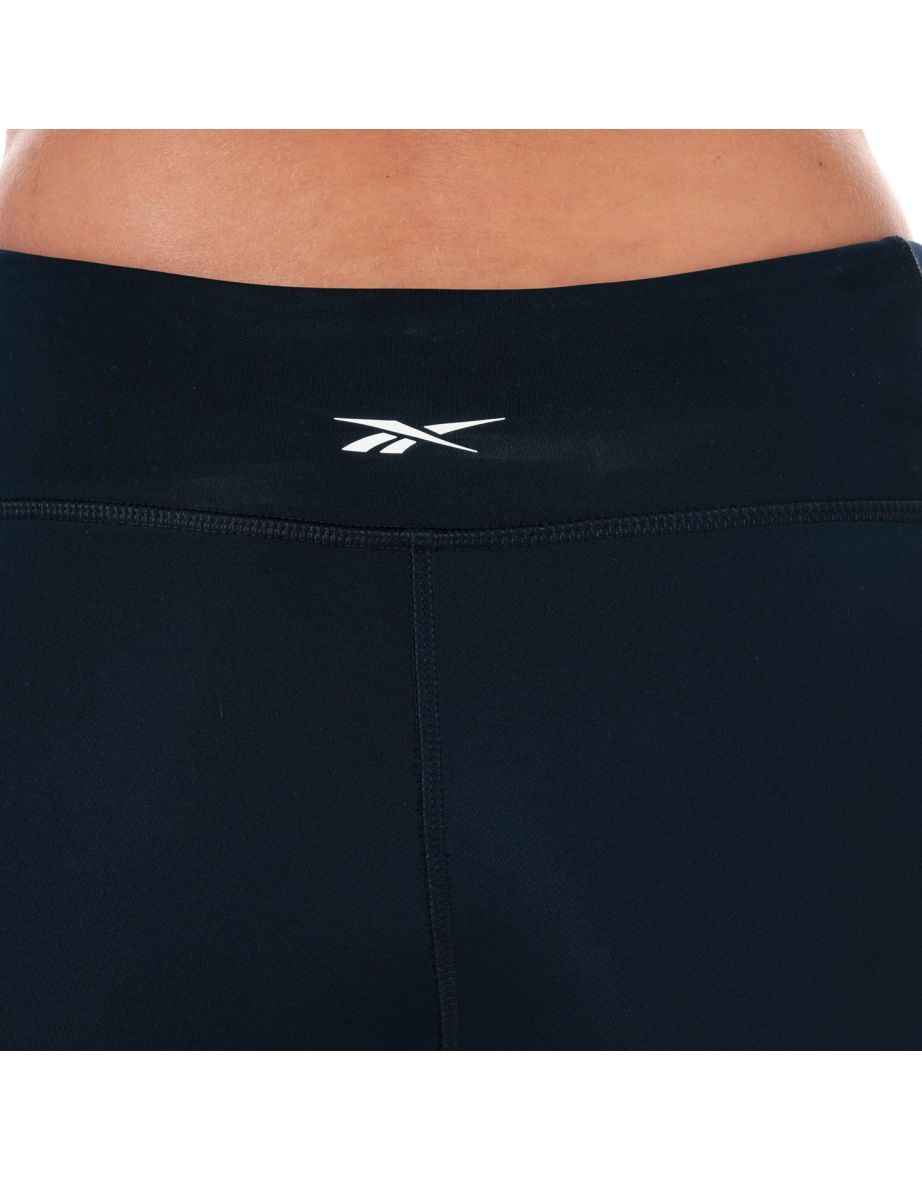 Women's Reebok Workout Ready Capri Tights in Blue - 5
