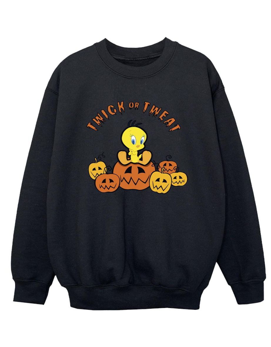 Looney Tunes Boys Twick Or Tweat Sweatshirt - Black