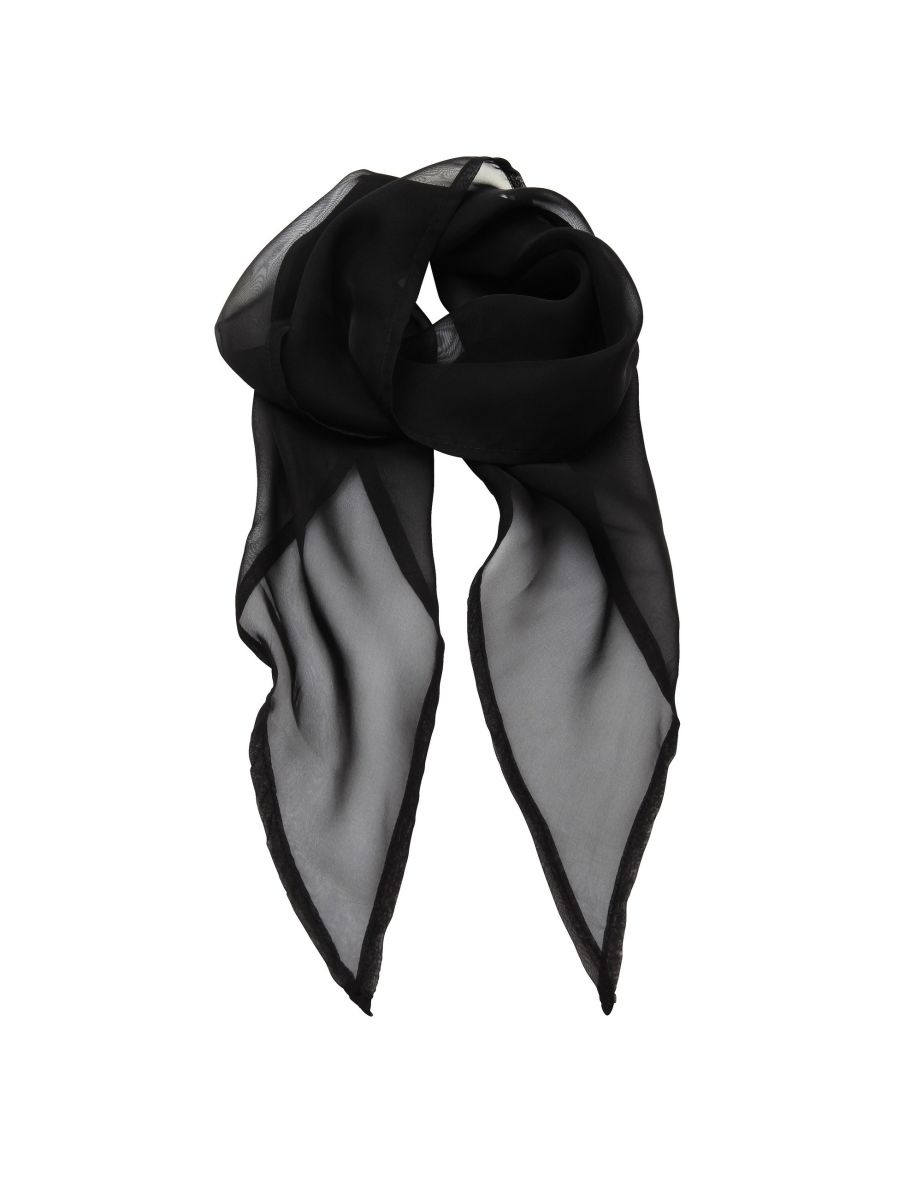 Premier Ladies/Womens Work Chiffon Formal Scarf - Black - 1