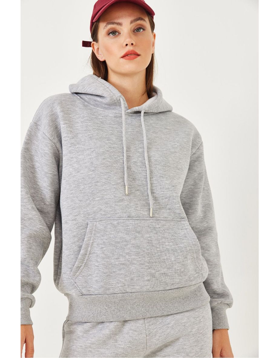 Women's Kangaroo Pocket Hoodie - 5