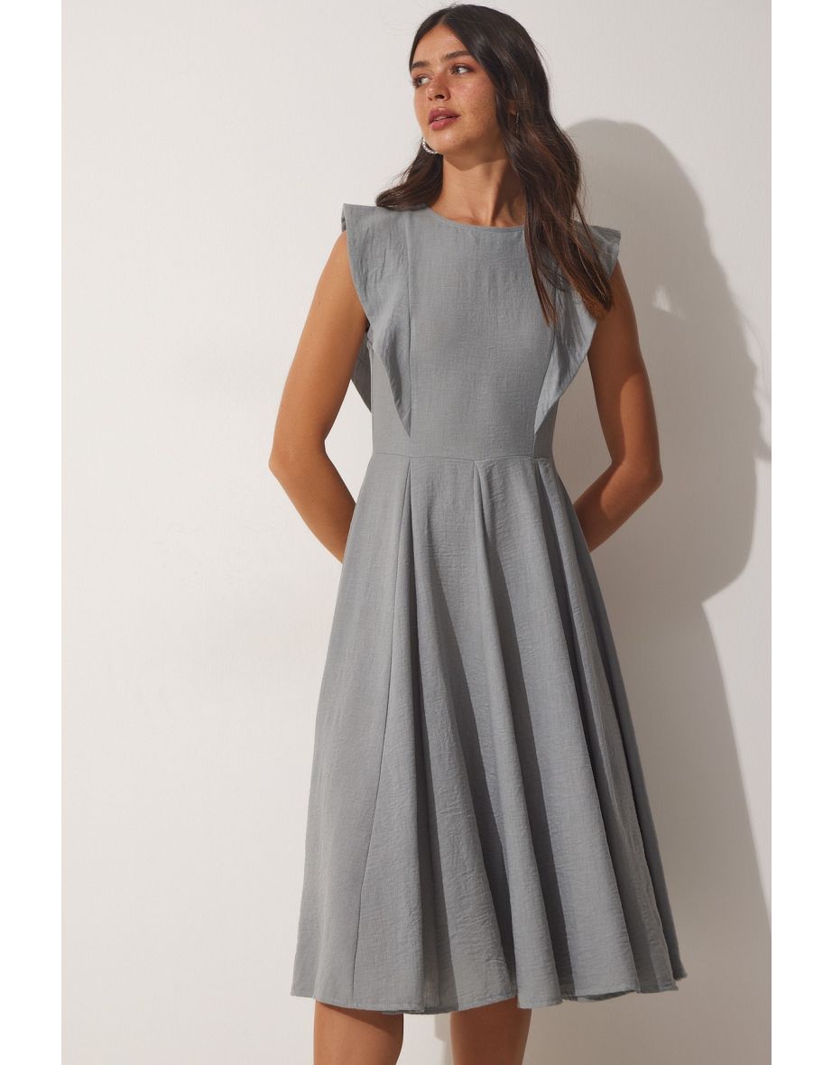 Dress - Gray - A-line