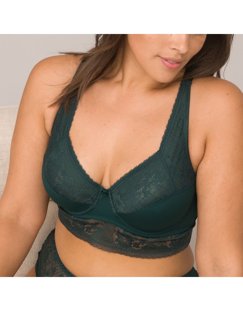 Ebony Lace Halterneck Bra