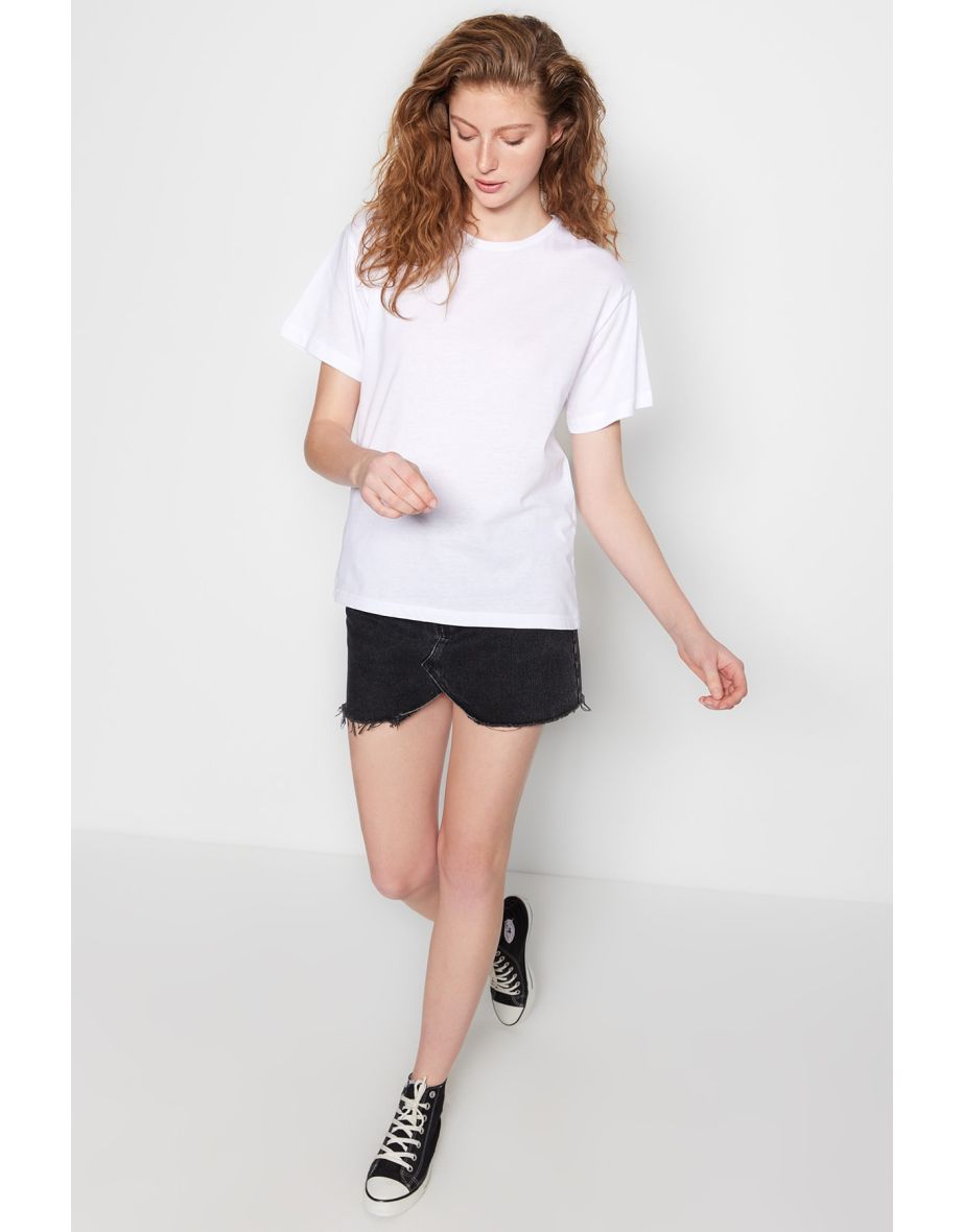 T-Shirt - White - Boyfriend