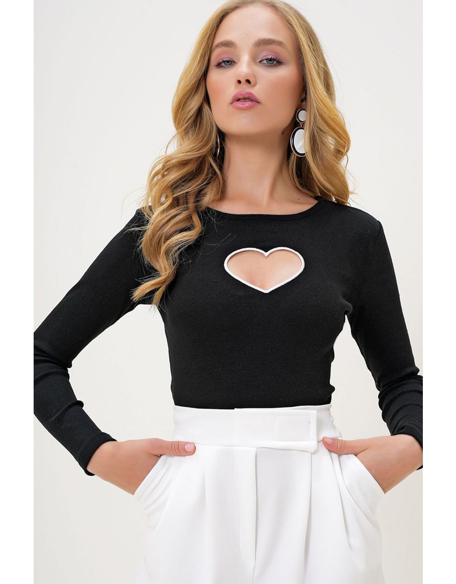 Blouse - Black - Regular fit