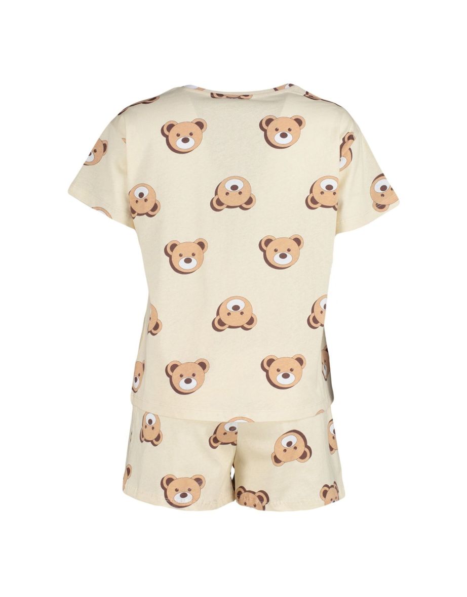 Pajama Set - Ecru - Graphic - 8