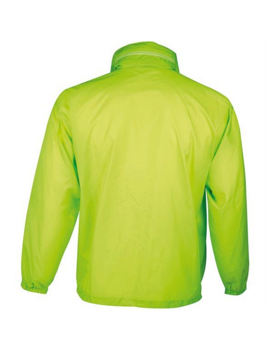 SOLS Surf Windbreaker Lightweight Jacket - Neon Green - 3