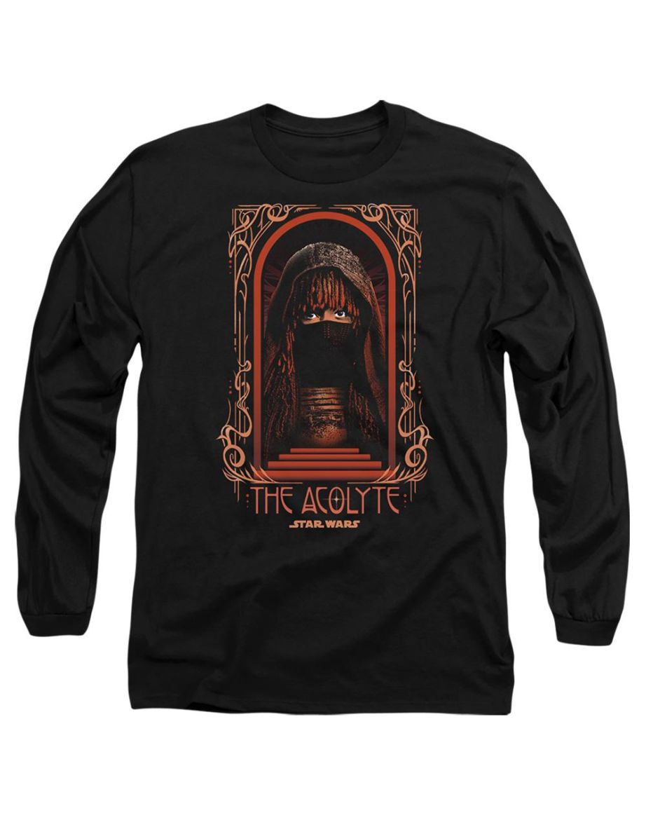 Star Wars: The Acolyte  Adult Art Deco Masked T-Shirt - Black