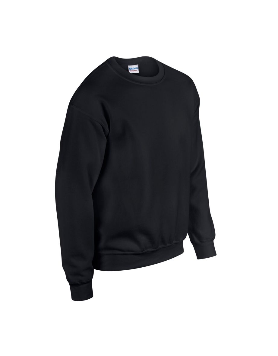 Gildan Mens Heavy Blend Sweatshirt - Black - 2