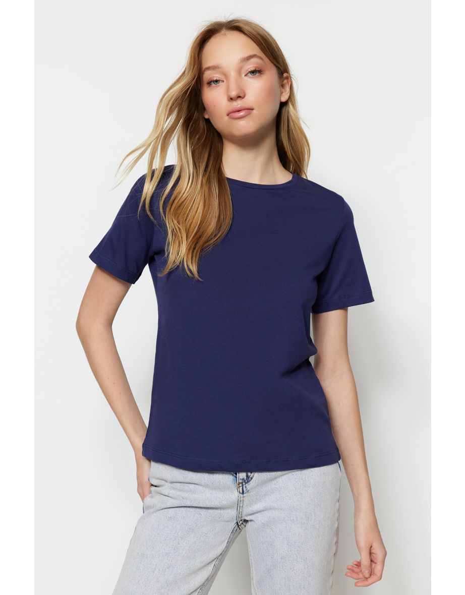 T-Shirt - Navy blue - Regular fit