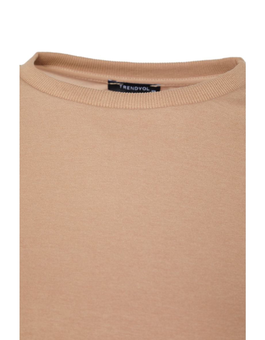 Plus Size Sweatshirt - Brown - Regular fit - 7