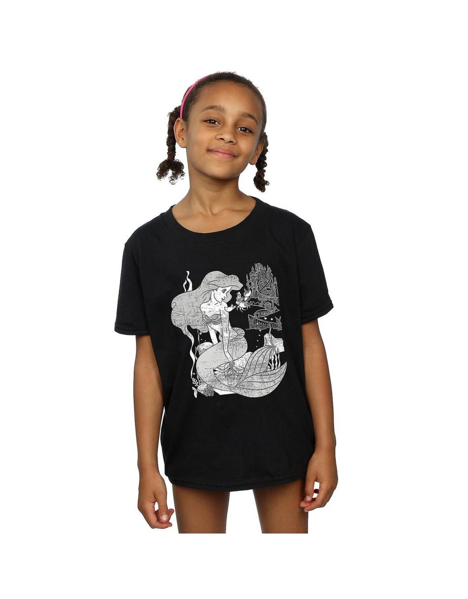 The Little Mermaid Girls T-Shirt - Sports Grey