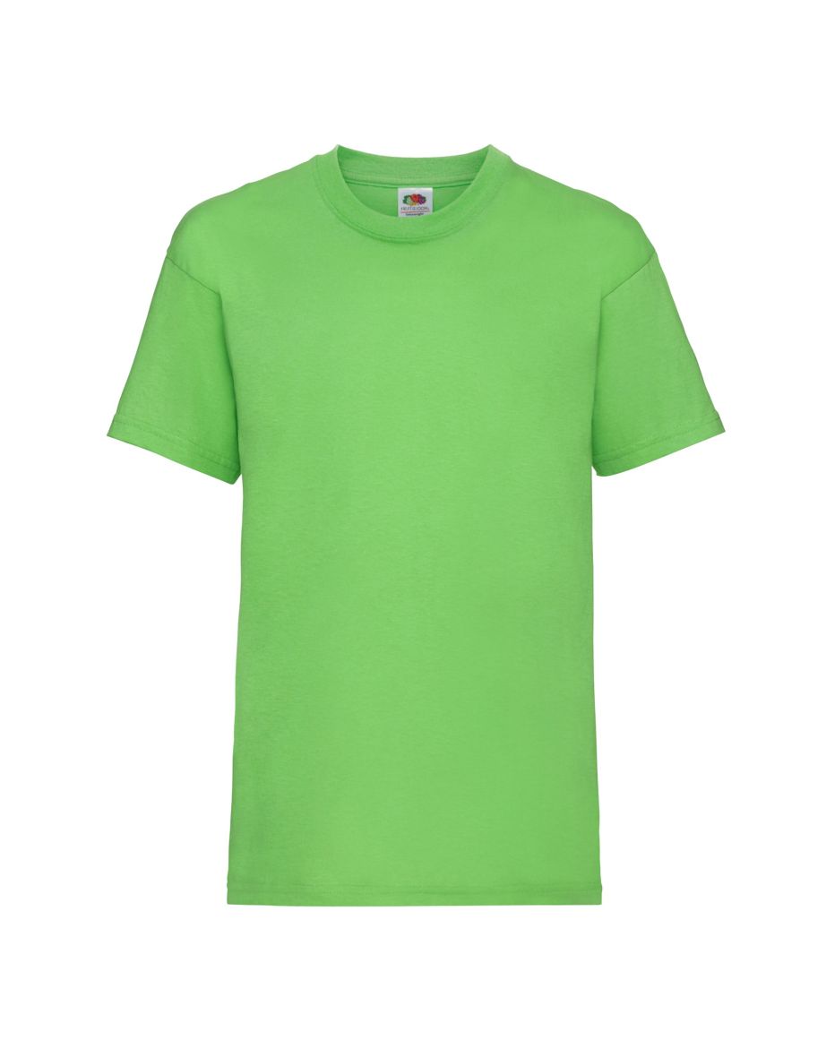 Fruit Of The Loom Childrens/Kids Unisex Valueweight Short Sleeve T-Shirt - Lime