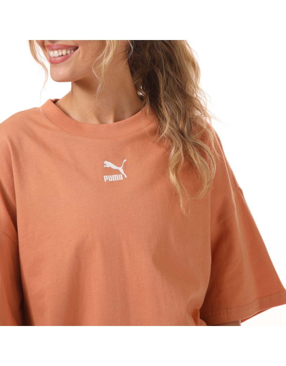Peach Column Mini Shirt Dress - 5