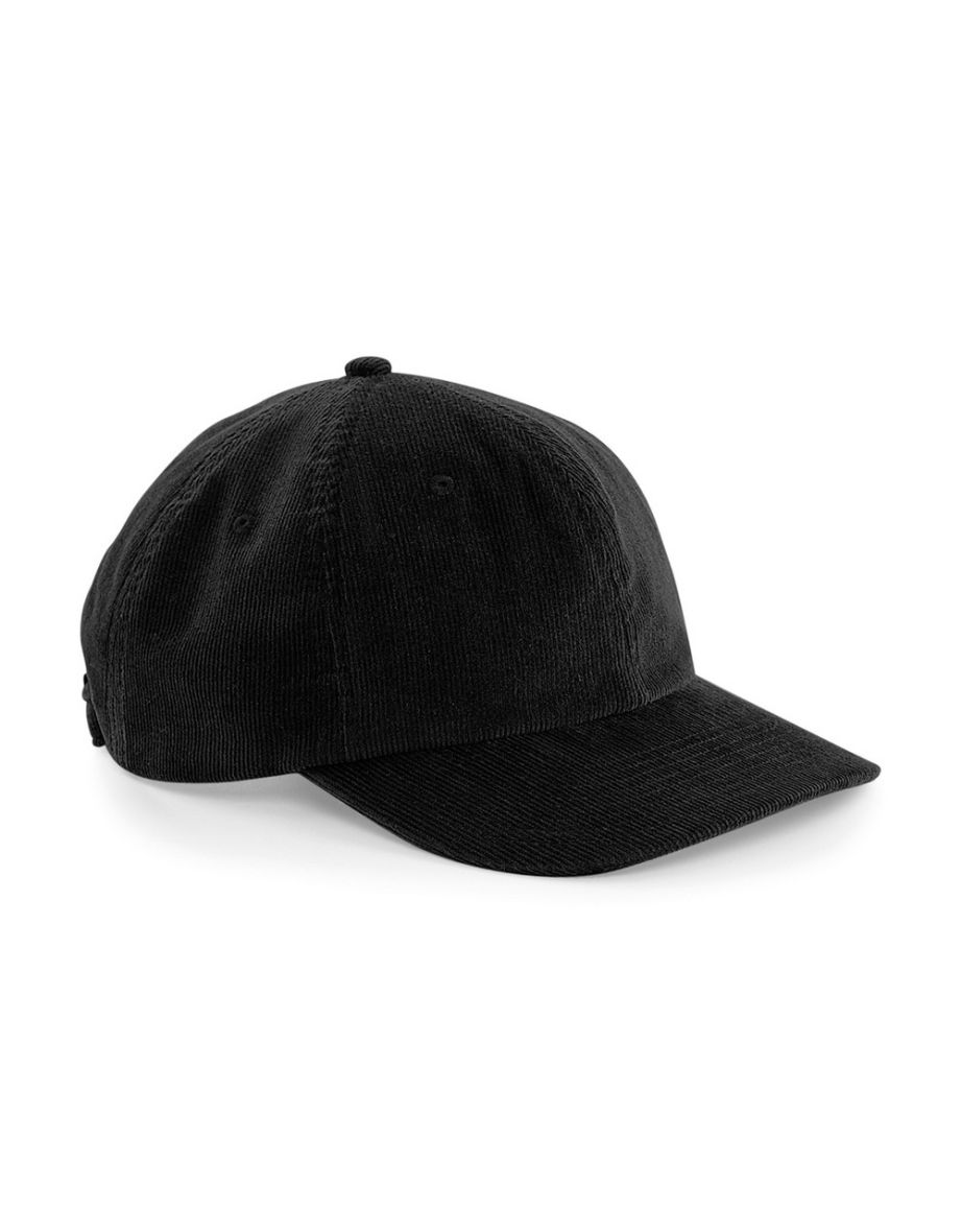 Beechfield Mens Heritage Cord Cap - Black