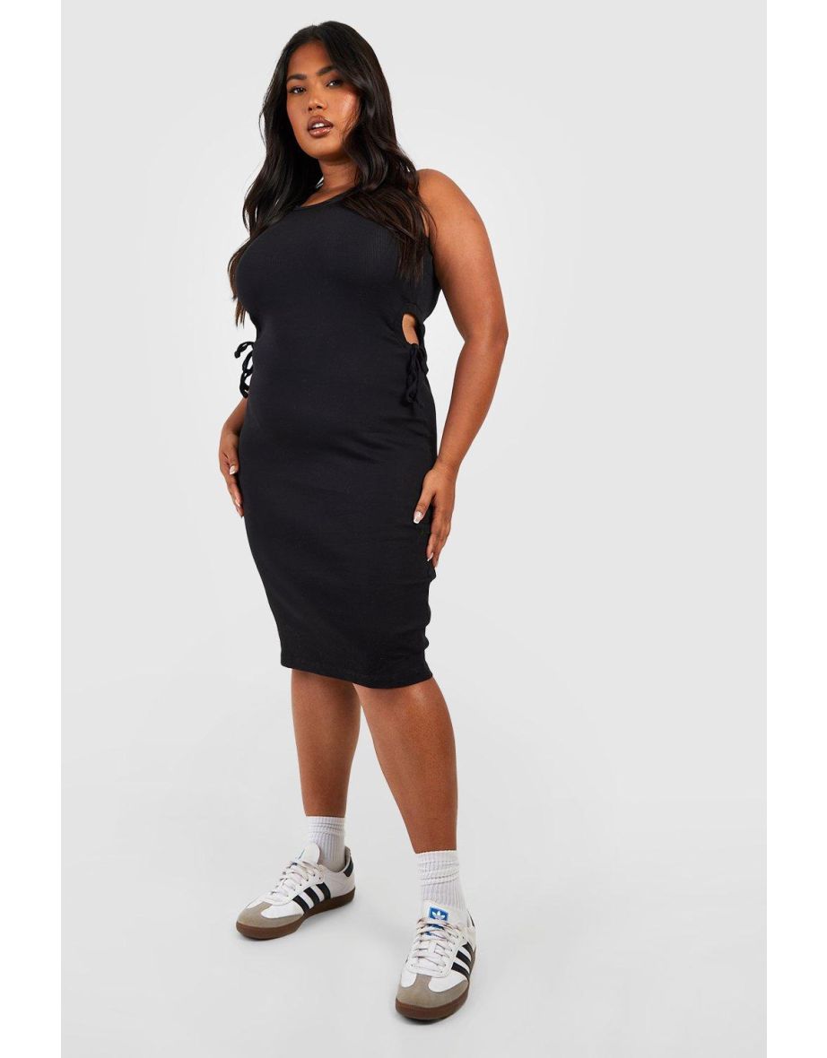 Boohoo black plus size orders dress