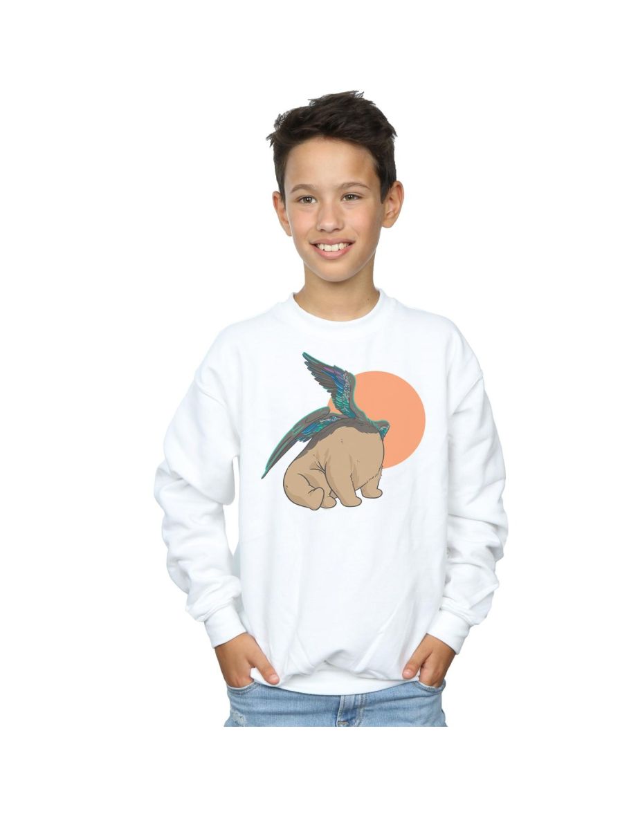 Marvel Boys Shang-Chi And The Legend Of The Ten Rings Morris Pose Sweatshirt - White