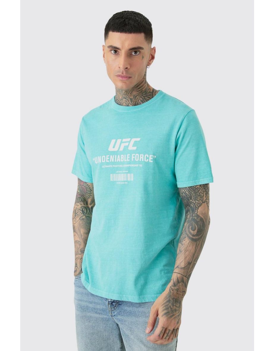 Tall Ufc Printed Licensed T-shirt In Green - green
