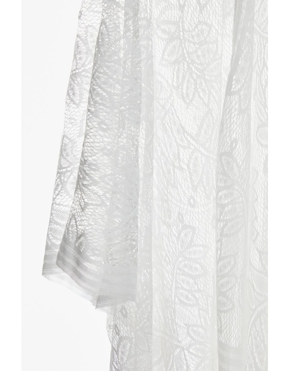 Quiz White Lace Kimono - 5