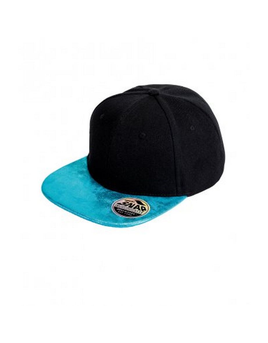 Result Mens Bronx Glitter Snapback Cap - Black/Turquoise