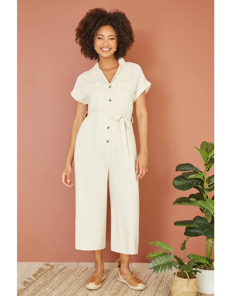 Ae button front jumpsuit on sale