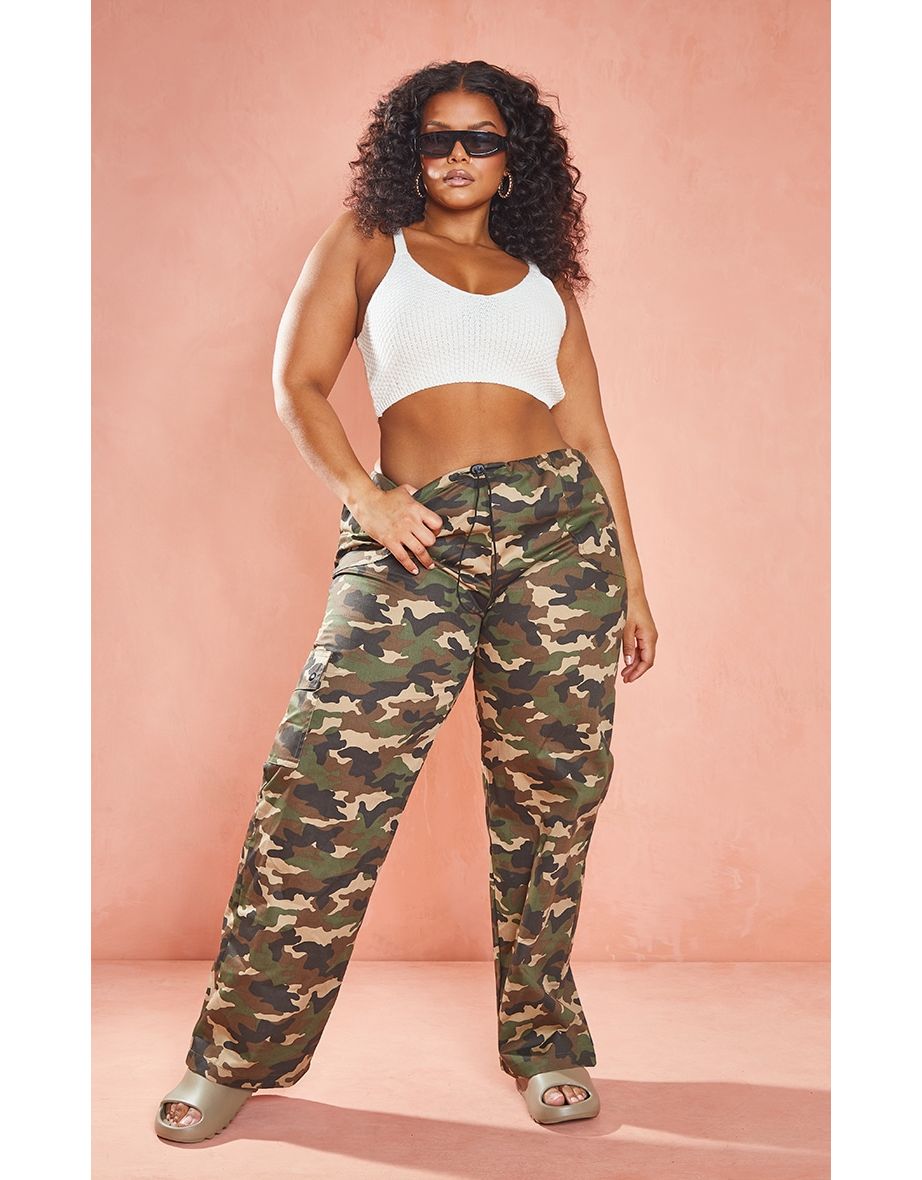 Buy Don't Call Me Jennyfer women skinny fit camouflage cargo pants green  combo Online | Brands For Less