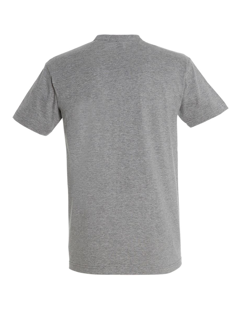 SOLS Mens Imperial Heavyweight Short Sleeve T-Shirt - Grey Marl - 1