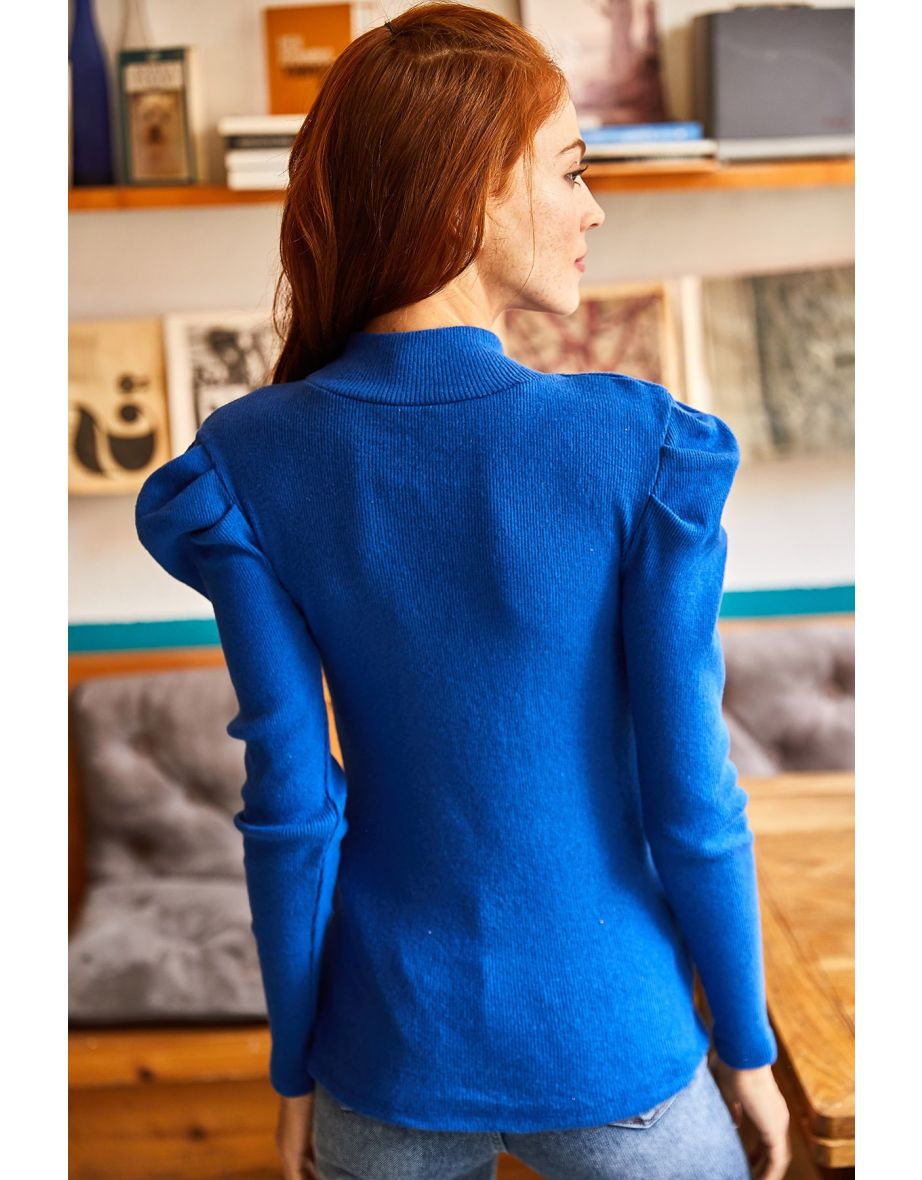 Blouse - Navy blue - Regular fit - 7