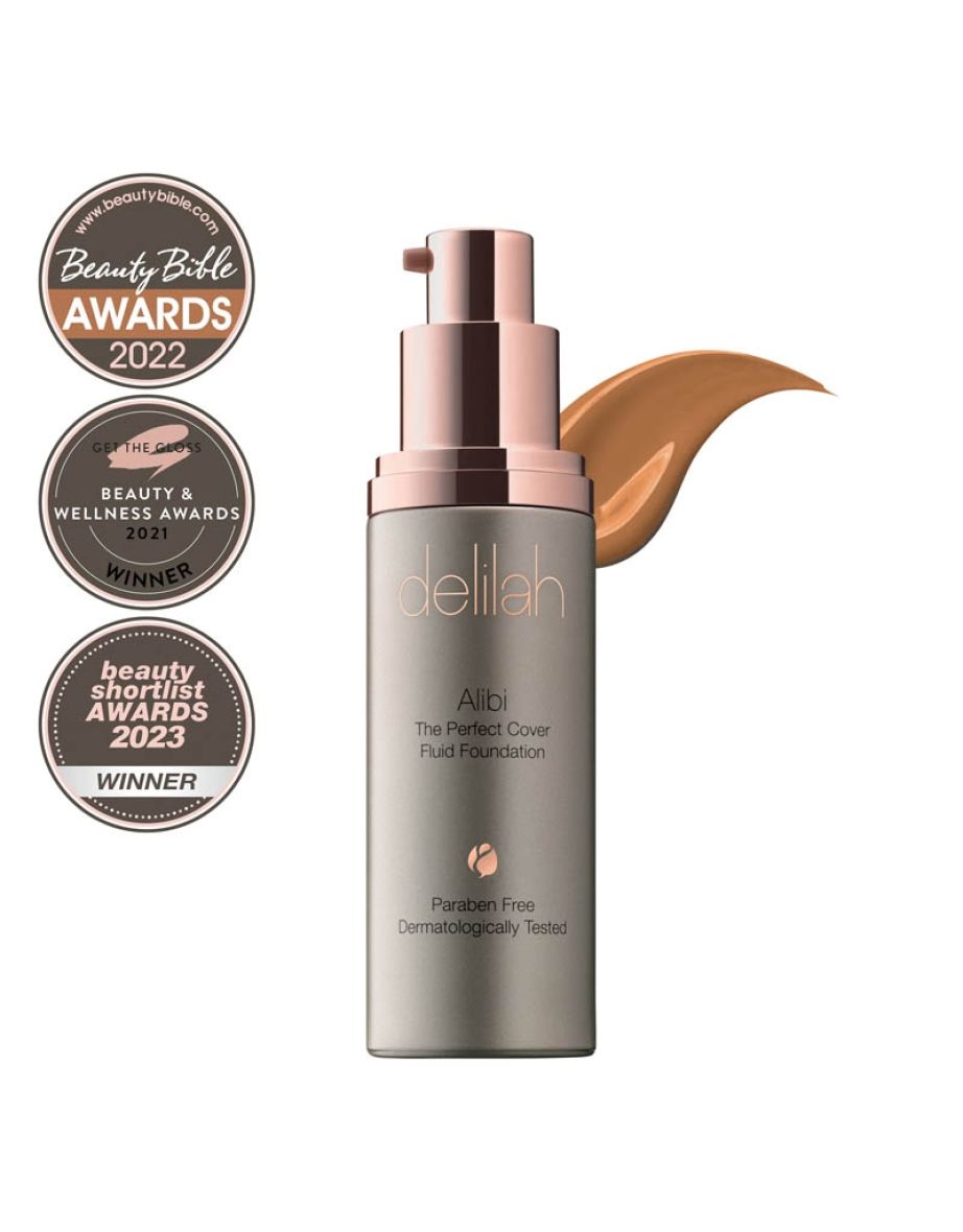 delilah Cosmetics Alibi The Perfect Cover Fluid Foundation - Tawny