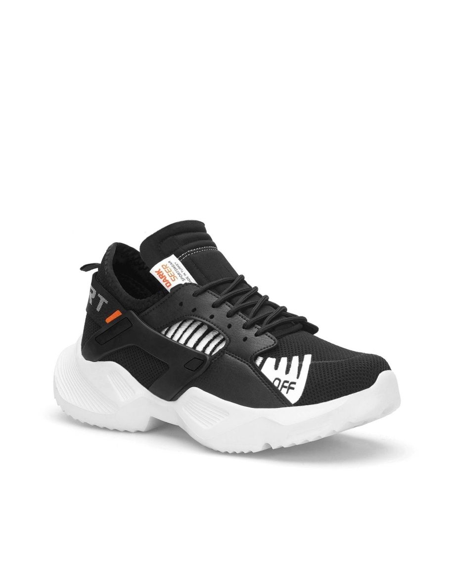 Black and White Unisex Sneakers