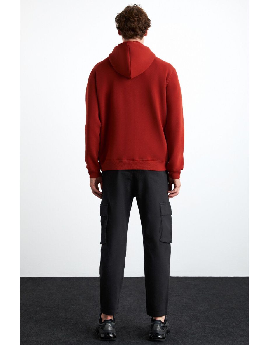 Myles Men's 3 Thread Raster Brick Color Sweatshirt - 4