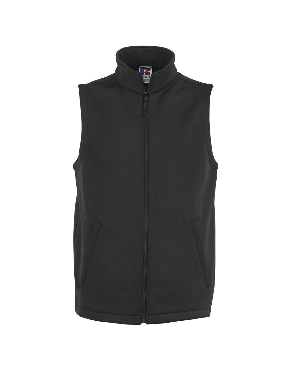Russell Mens Smart Softshell Gilet Jacket - Black