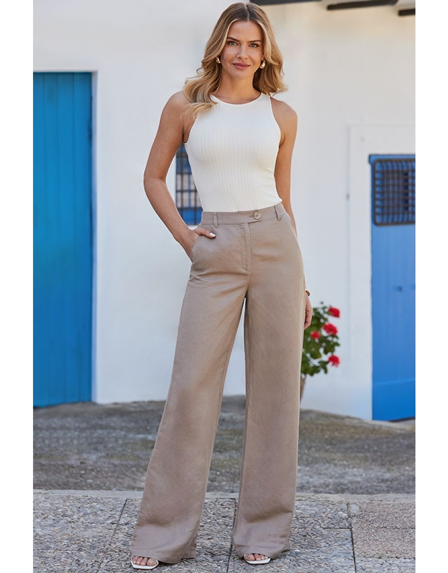 Petite Cream Ribbed Sleeveless Bodysuit