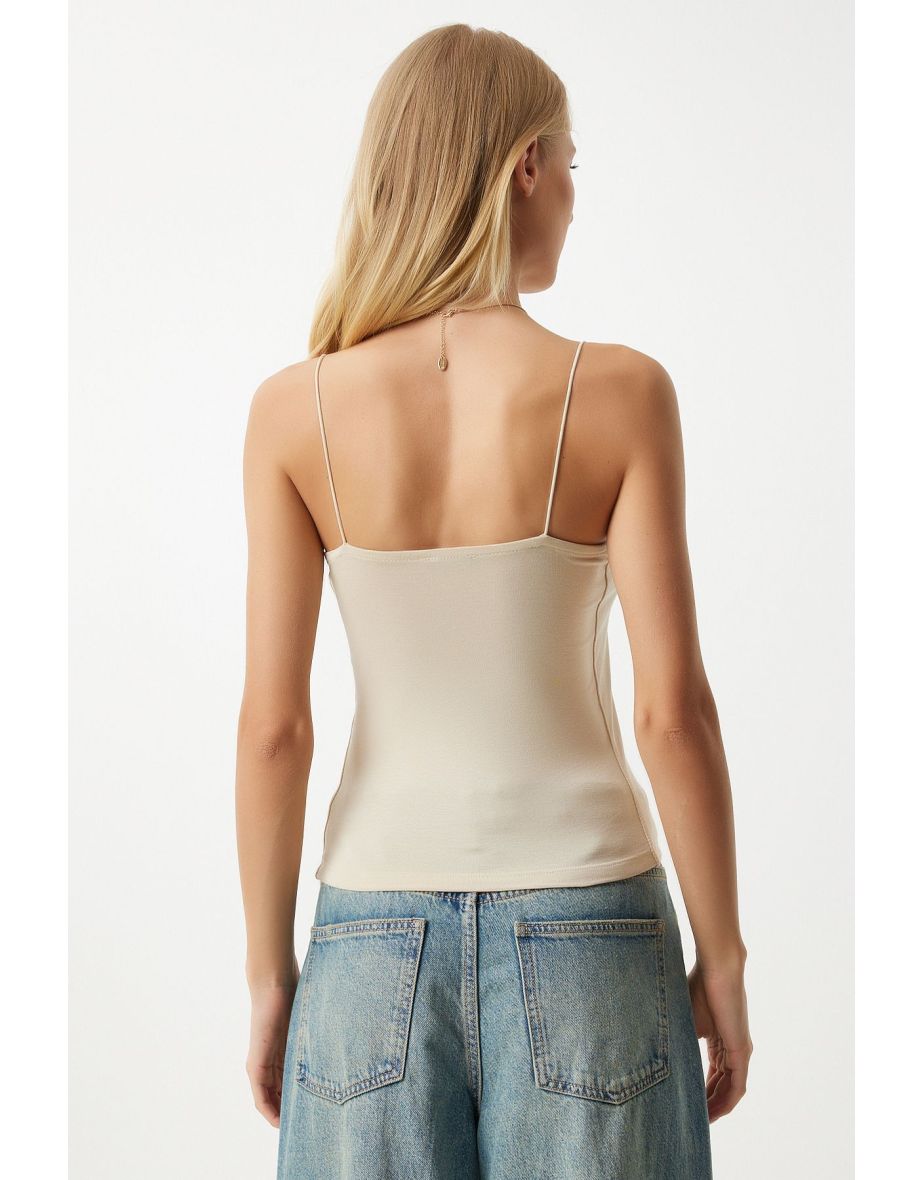 Blouse - Beige - Slim fit - 4