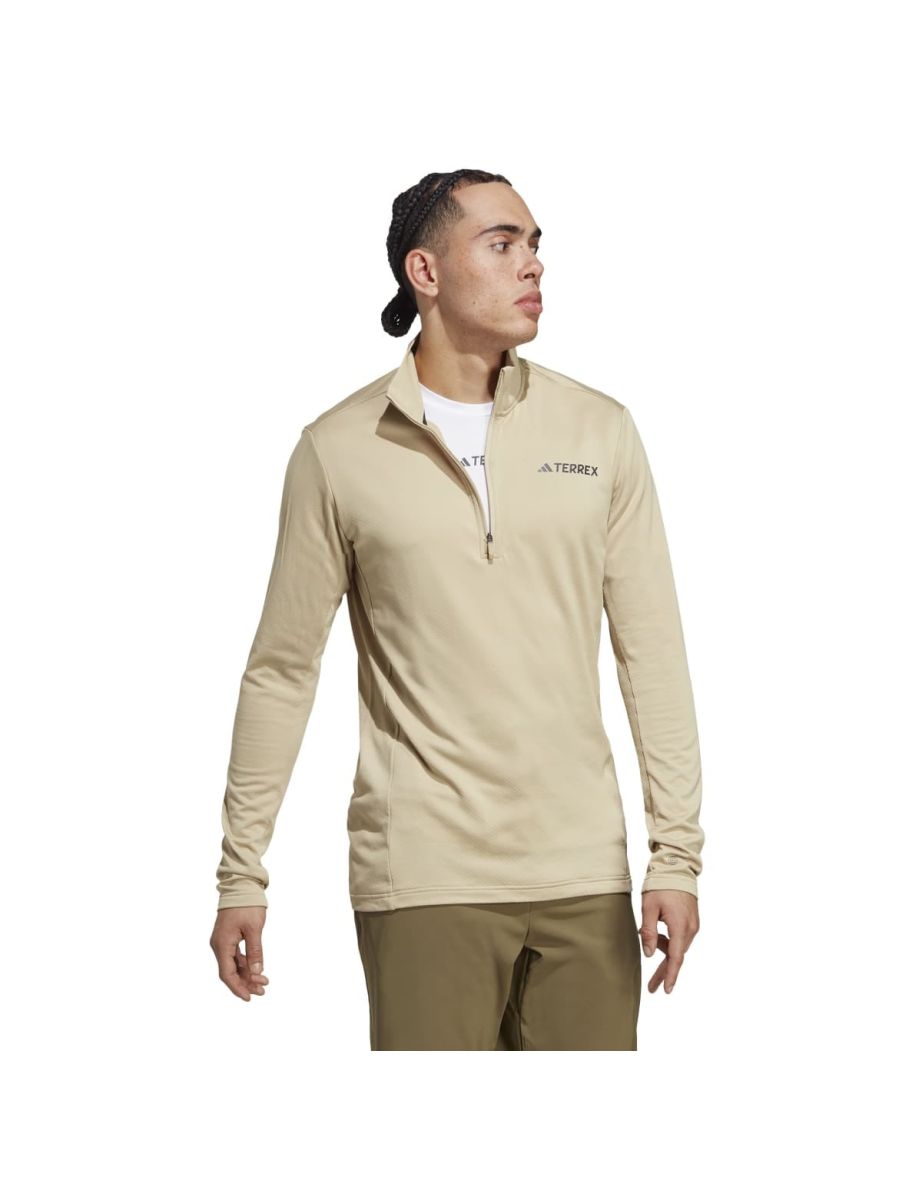 Men's adidas Originals Terrex Multi Half-Zip Fleece in Cream