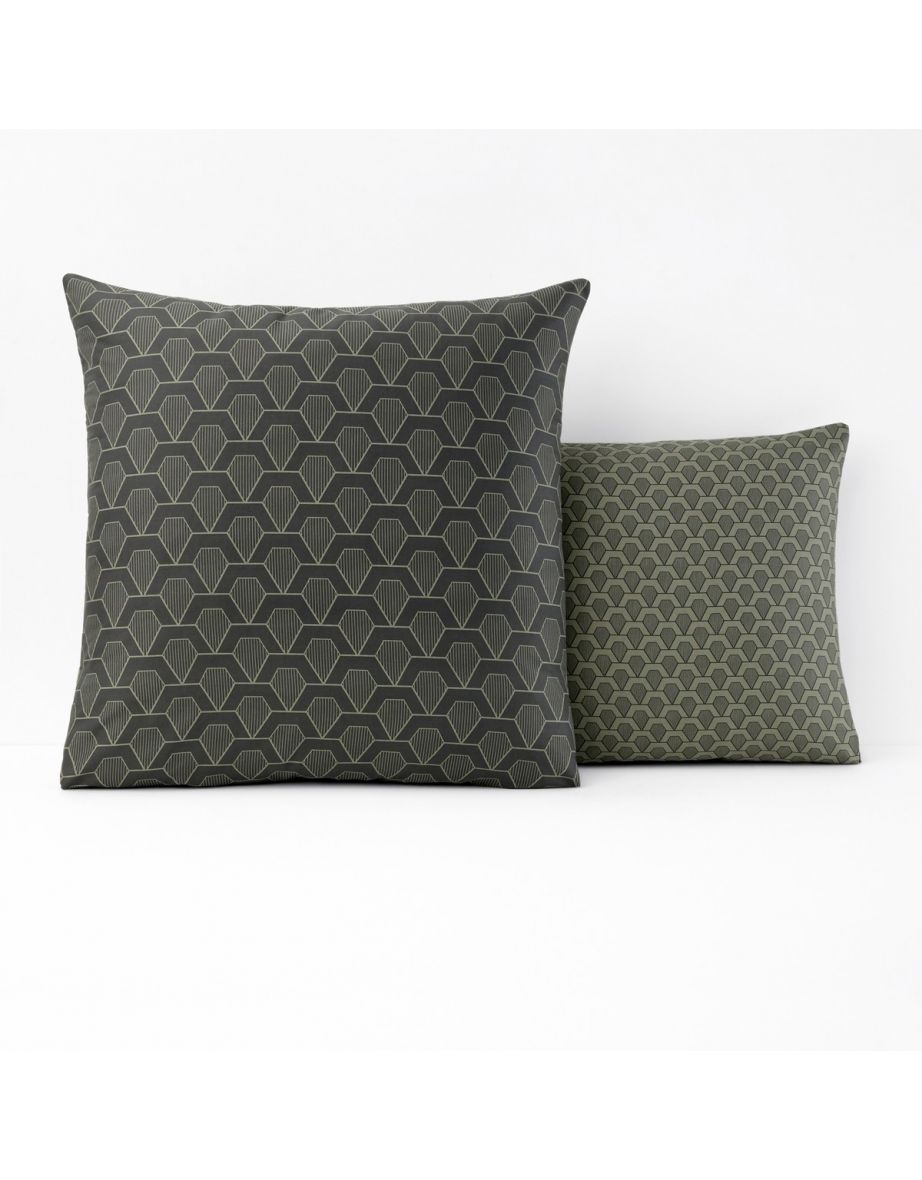JACOB Geometric Print Cotton Satin Pillowcase