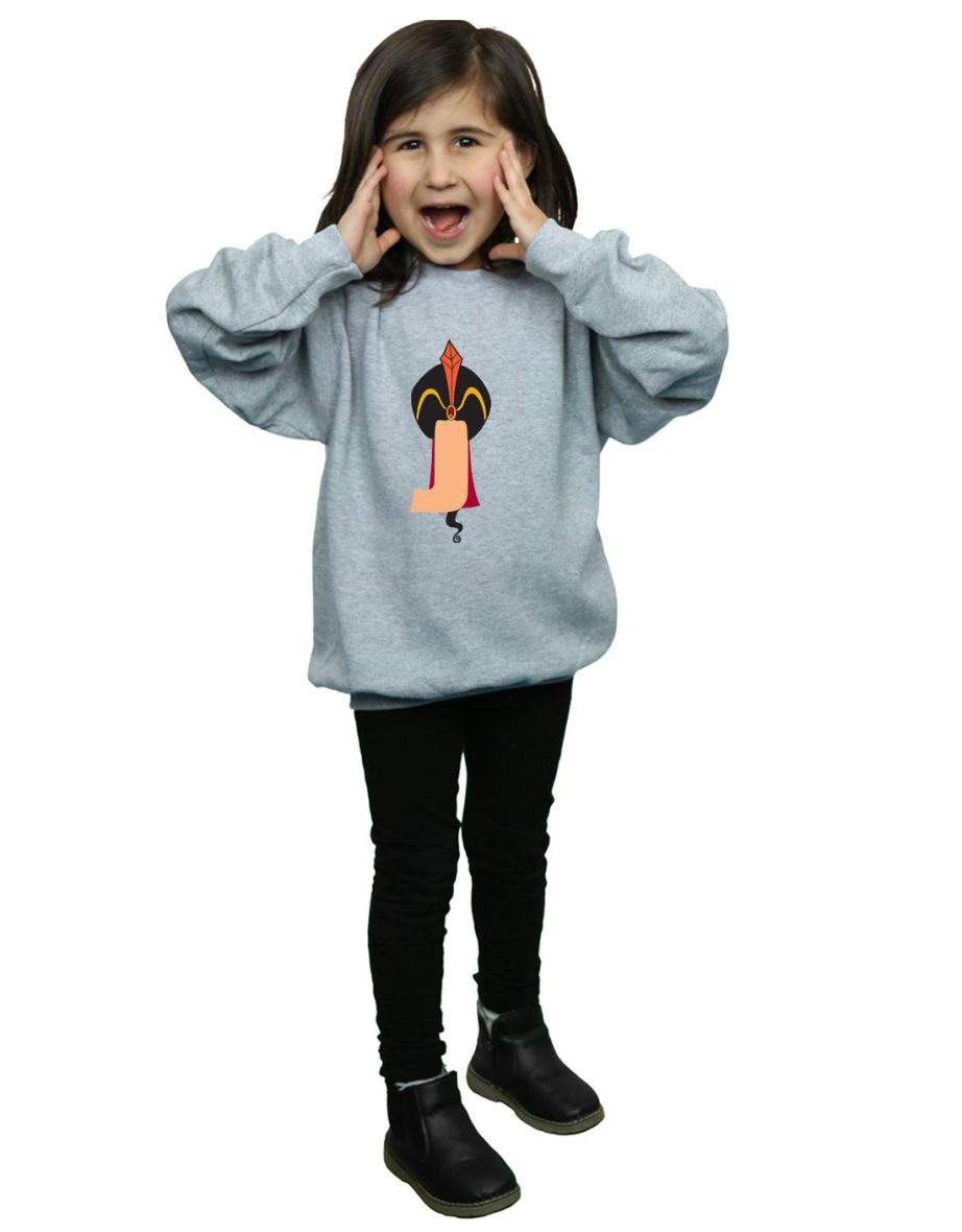 Disney Girls Alphabet J Is For Jafar Sweatshirt - Sports Grey - 3