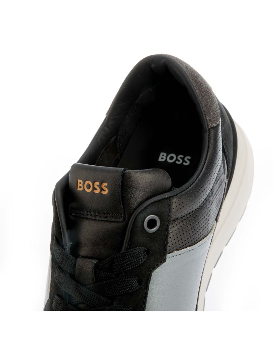Men's Hugo Boss Low Top Trainers in Grey - 5