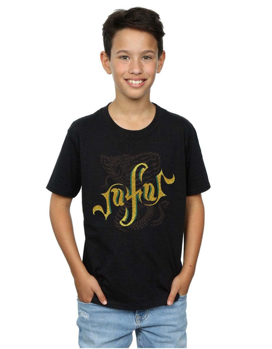 Disney Boys Aladdin Movie Jafar Snake Logo T-Shirt