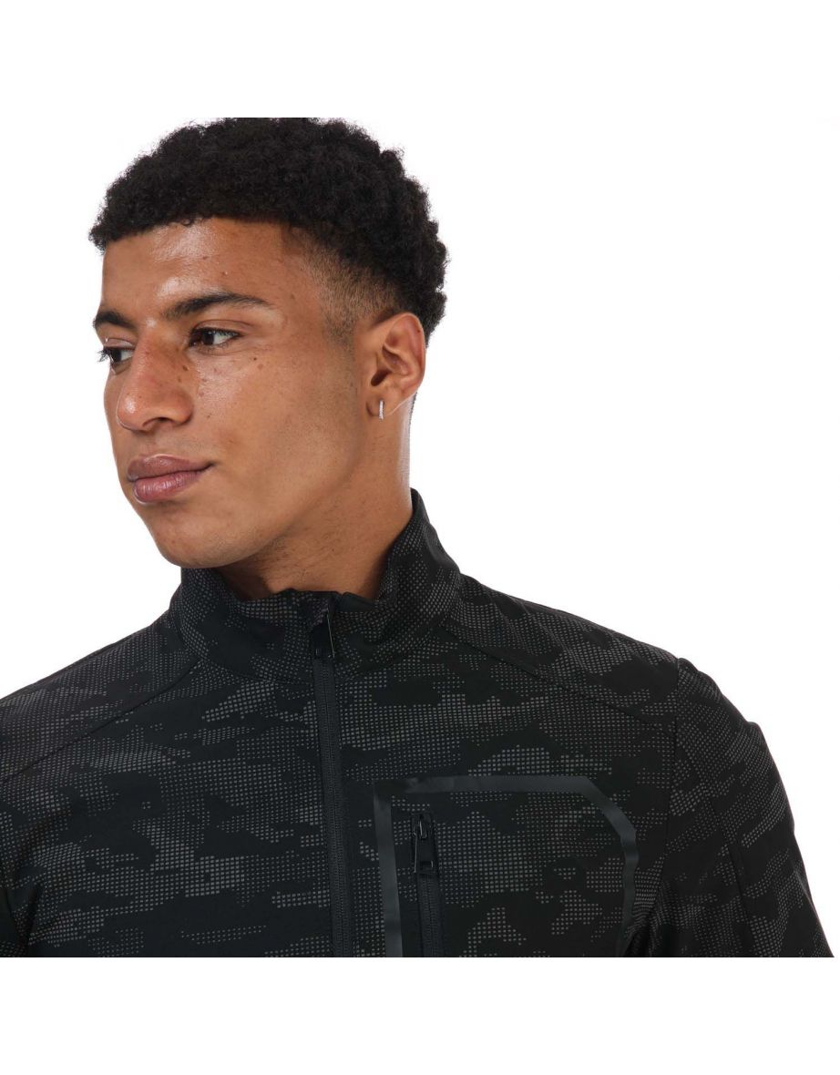 Men's Geox Ottaya Camo Jacket in Black - 5