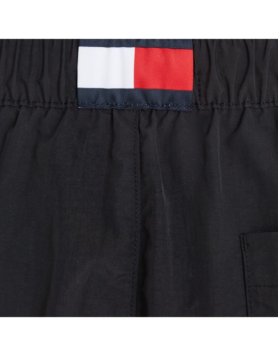 Men's Tommy Hilfiger Essential Logo Swim Shorts in Black - 5