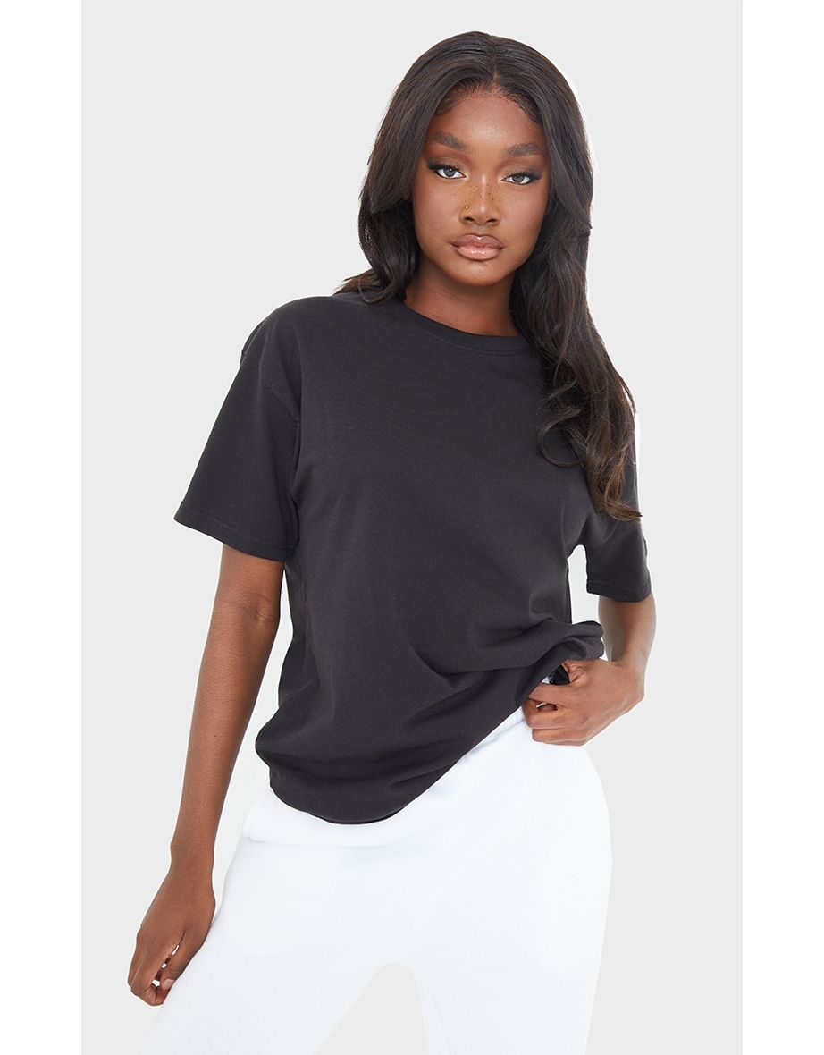 Tall Black Oversized Boyfriend T Shirt